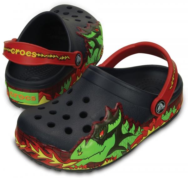 Kids’ CrocsLights Fire Dragon Clog