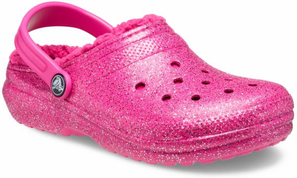 Kids Classic Lined Glitter Clog