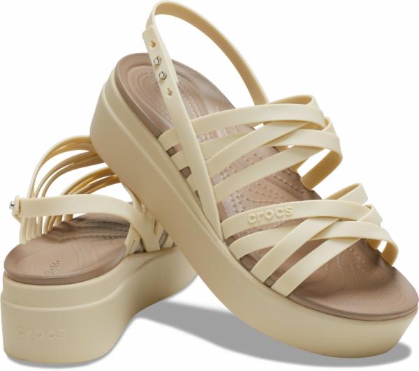 Womens Crocs Brooklyn Strappy Low Wedge