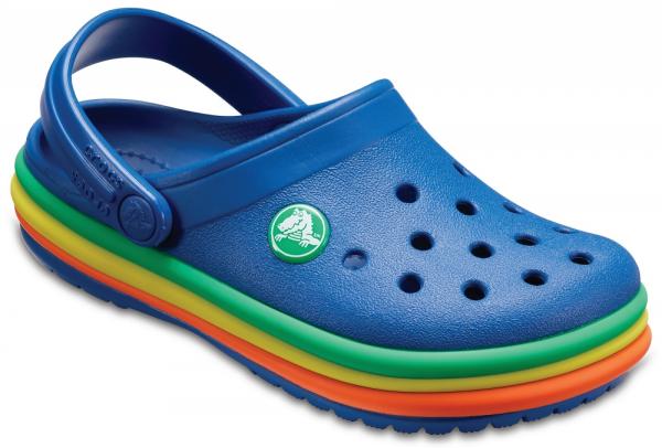 Kids Crocband™ Rainbow Band Clogs