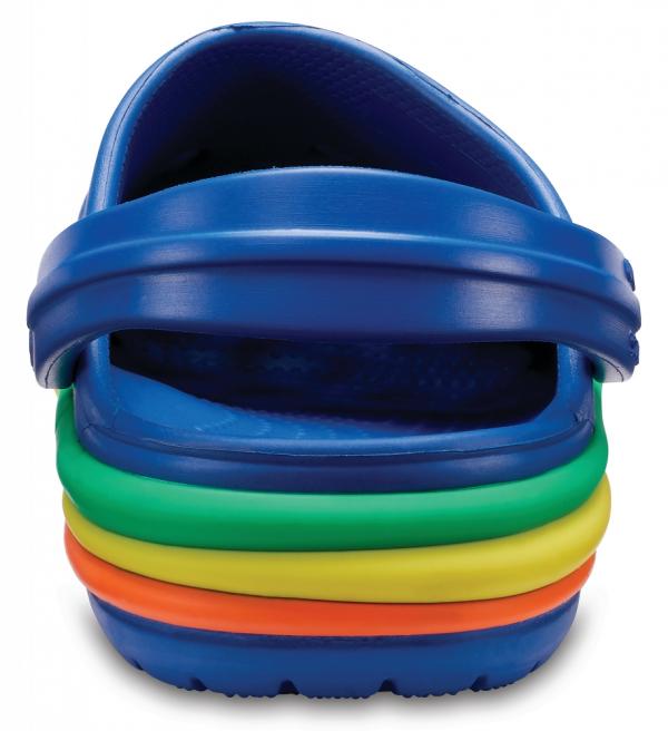 Kids Crocband™ Rainbow Band Clogs