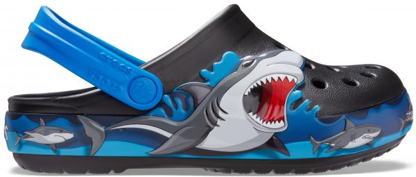 Kids Crocs Fun Lab Shark Lights Clog