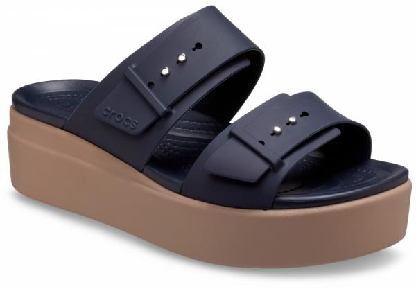 Womens Crocs Brooklyn Sandal Low Wedge