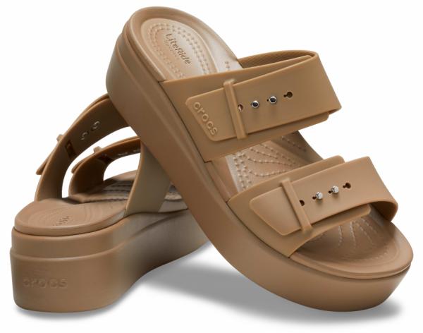 Womens Crocs Brooklyn Sandal Low Wedge