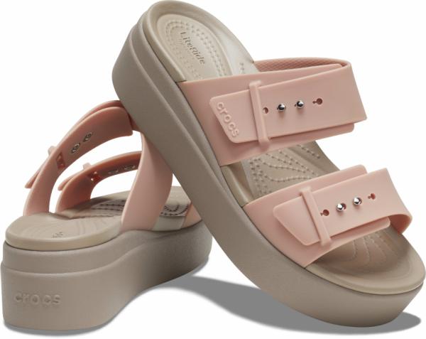 Womens Crocs Brooklyn Sandal Low Wedge