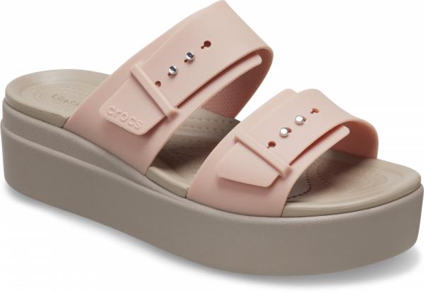 Womens Crocs Brooklyn Sandal Low Wedge