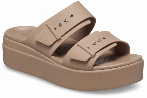 Womens Crocs Brooklyn Sandal Low Wedge