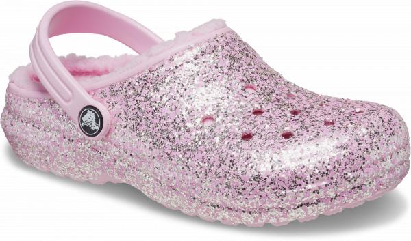 Kids Classic Lined Glitter Clog