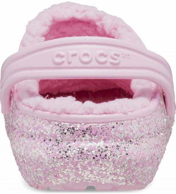 Kids Classic Lined Glitter Clog