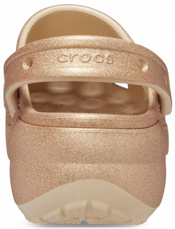 Womens Classic Platform Glitter Clog