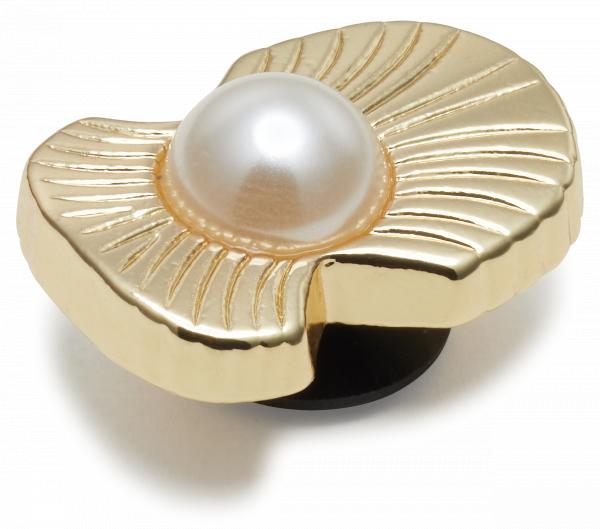 Gold Oyster with Pearl